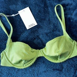 Monday swimwear pear wide rib bikini top